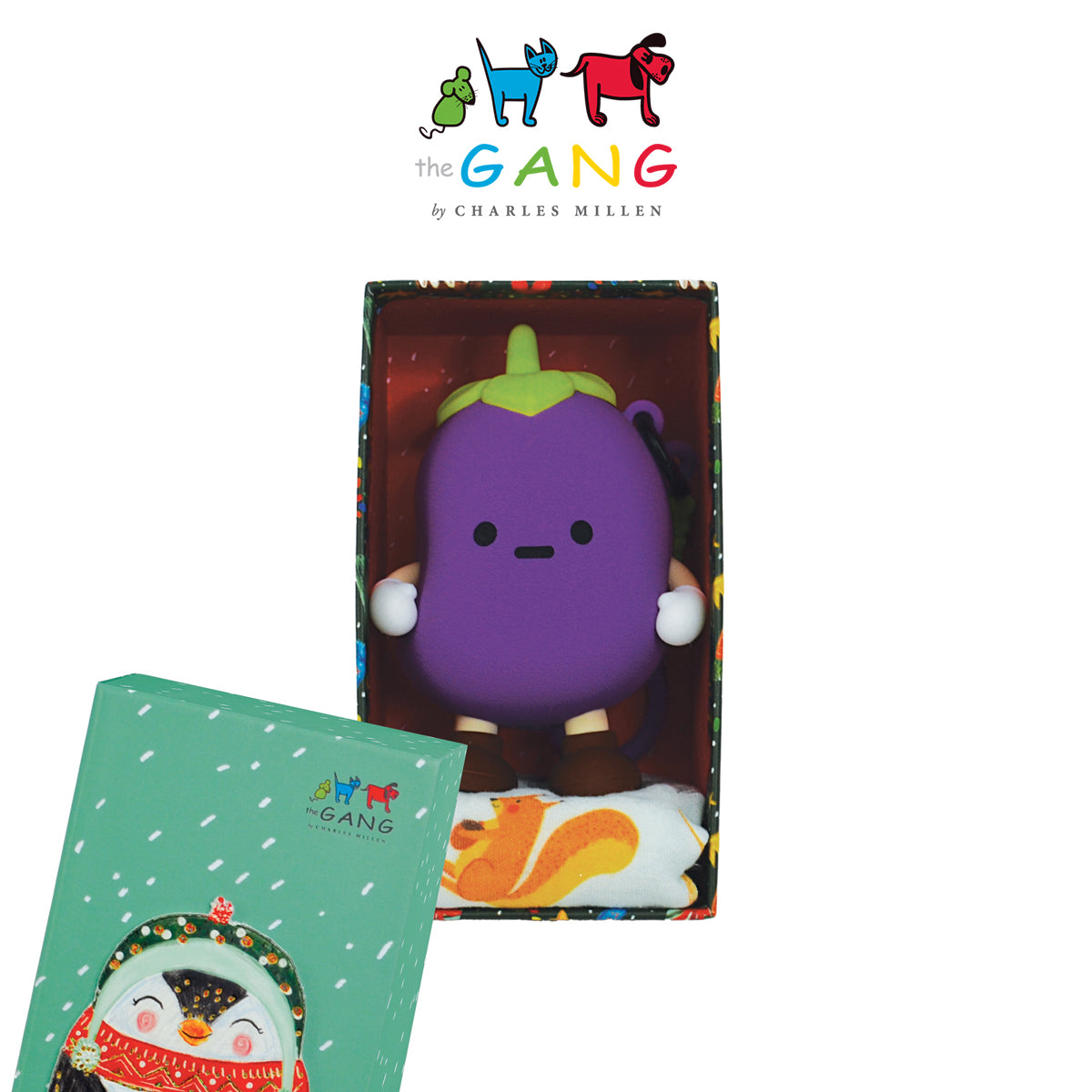 Christmas Towel Gift Set- The Gang Charles Millen The Squad Team ( Gauze Towel with Squad Pouches )