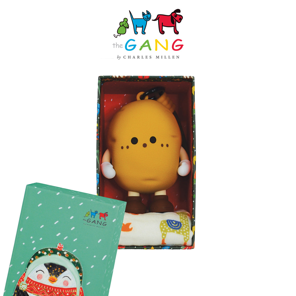 Christmas Towel Gift Set- The Gang Charles Millen The Squad Team ( Gauze Towel with Squad Pouches )