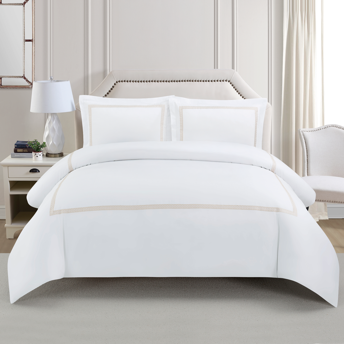 CHARLES MILLEN Signature Vogue Collection 100% Pima Cotton Bed Linen – MONDRAE