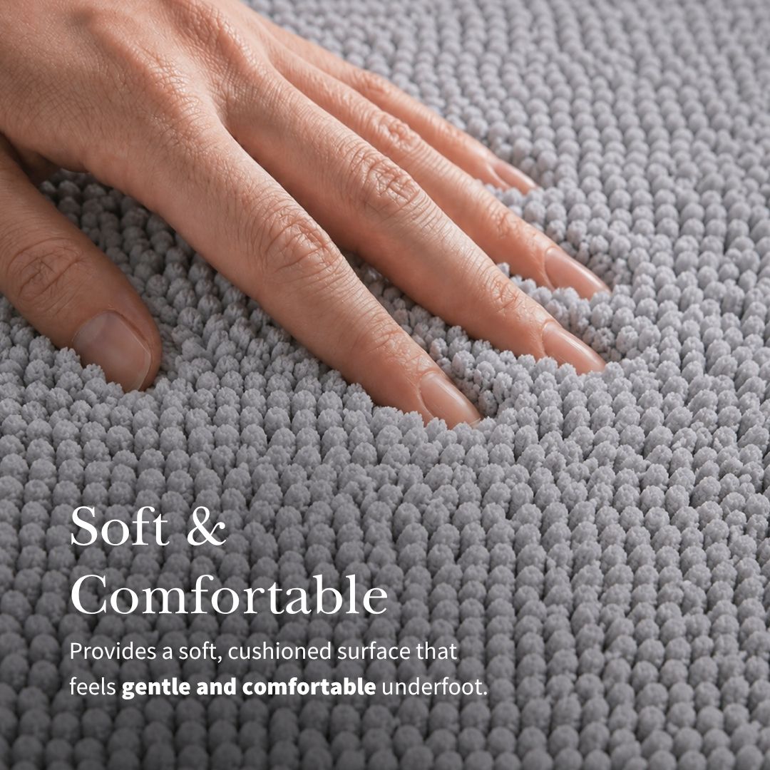 Charles Millen MACIO Ultra Soft - Absorbent Microfibre Antislip Backing Bath Mat