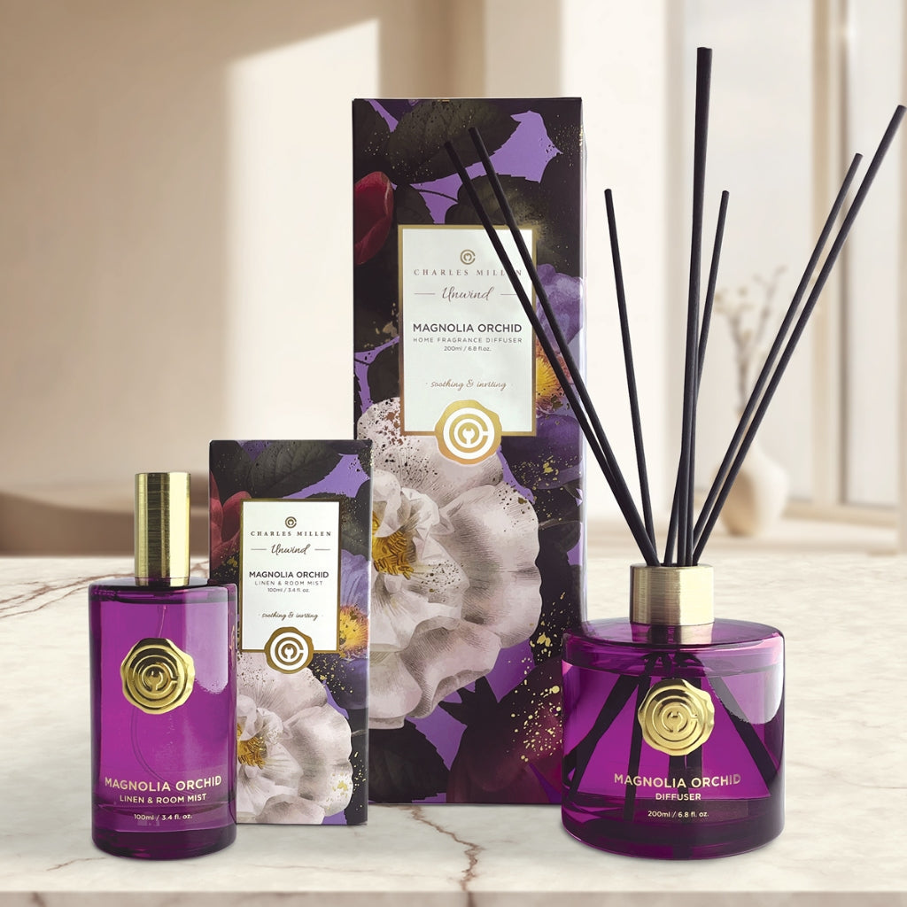 Charles Millen Unwind Home Spa Indulgence [1pc] Diffuser 200ml/ Room Mist 100ml
