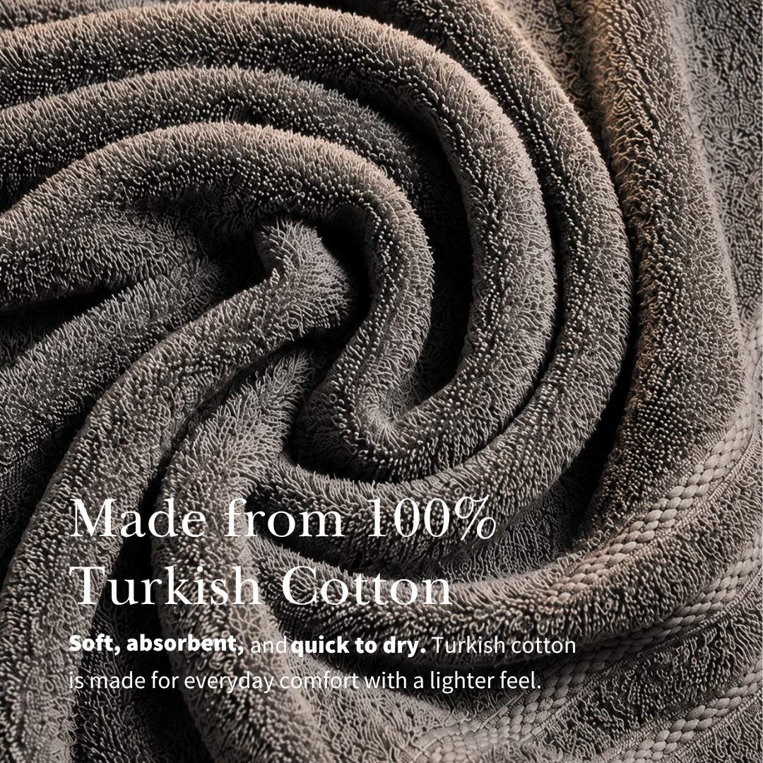 MIE Luxe [2pcs] - Turkish Luxe Cotton Bath Towel