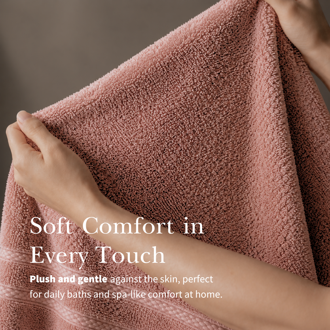 MIE Luxe [2pcs] - Turkish Luxe Cotton Bath Towel