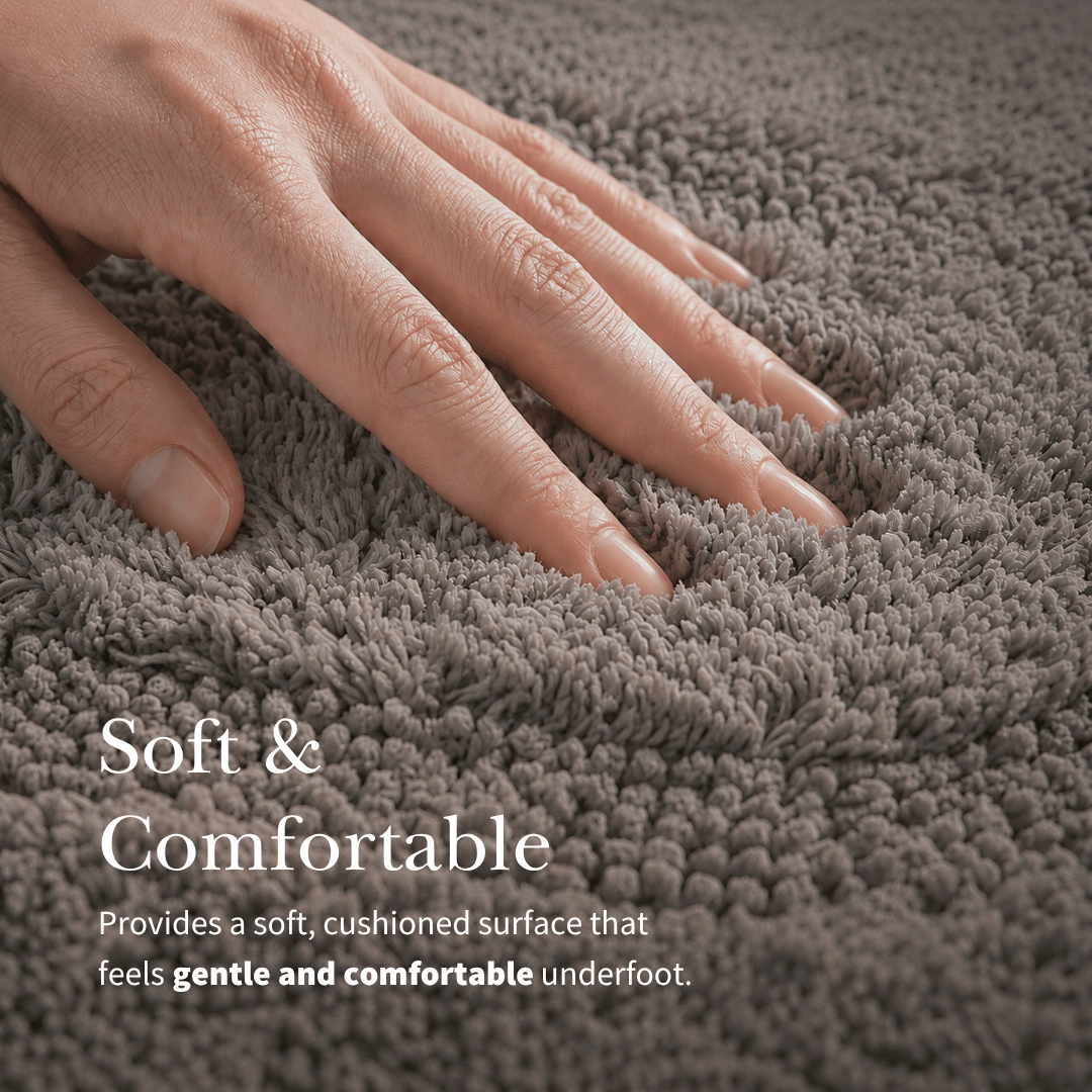 MIE [2pcs] - Super Soft Cotton Tufted Reversible Mat