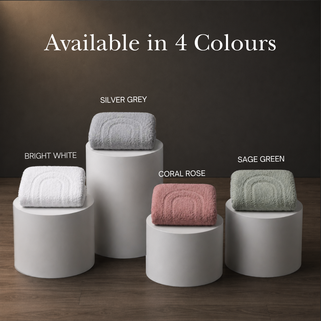 MIE [2pcs] - Super Soft Cotton Tufted Reversible Mat