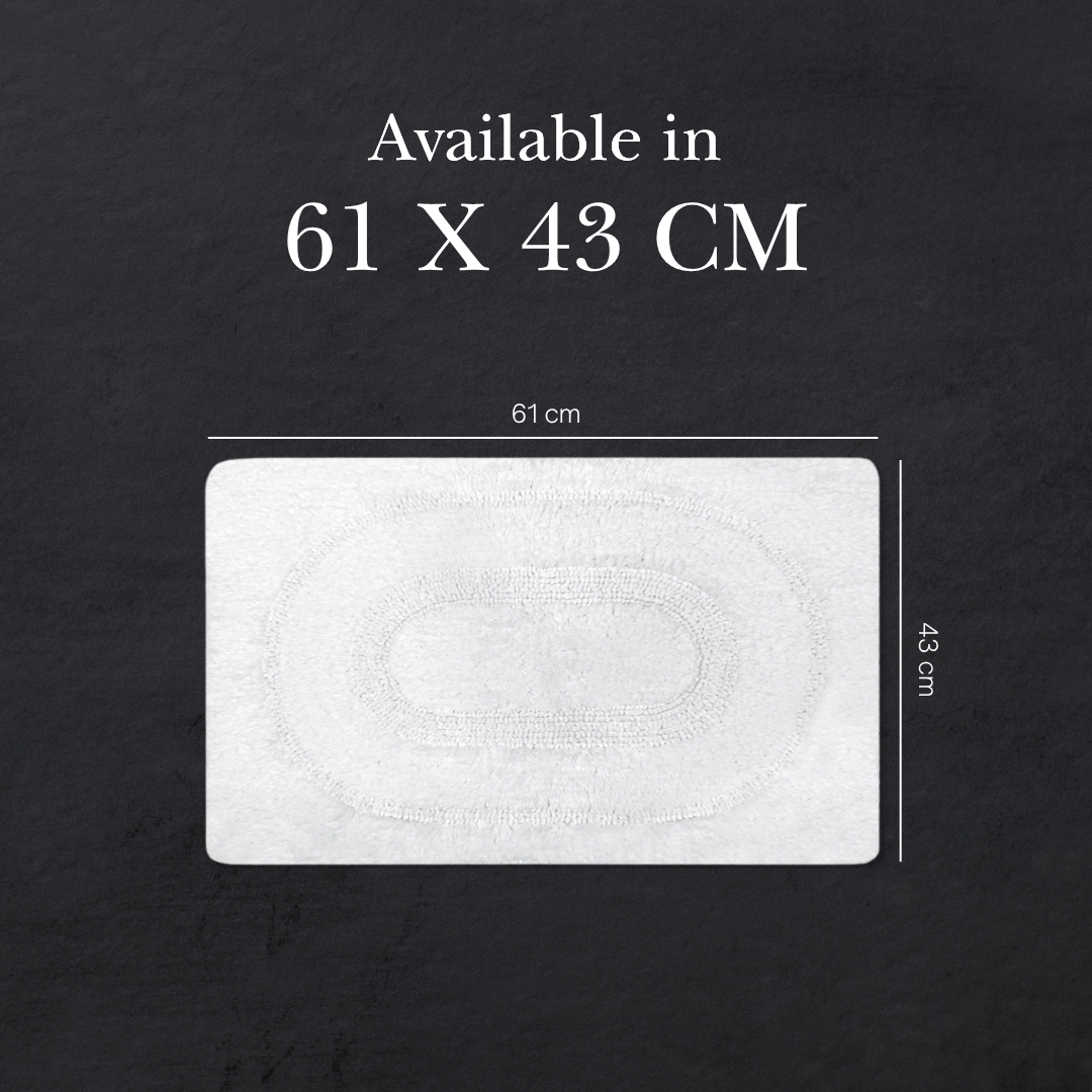 MIE [2pcs] - Super Soft Cotton Tufted Reversible Mat
