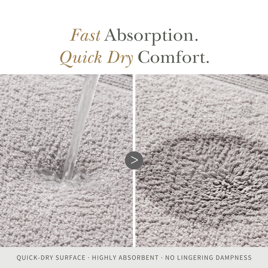 BOUNDARY [2pcs] - Super Soft Cotton Tufted Anti-slip Mat