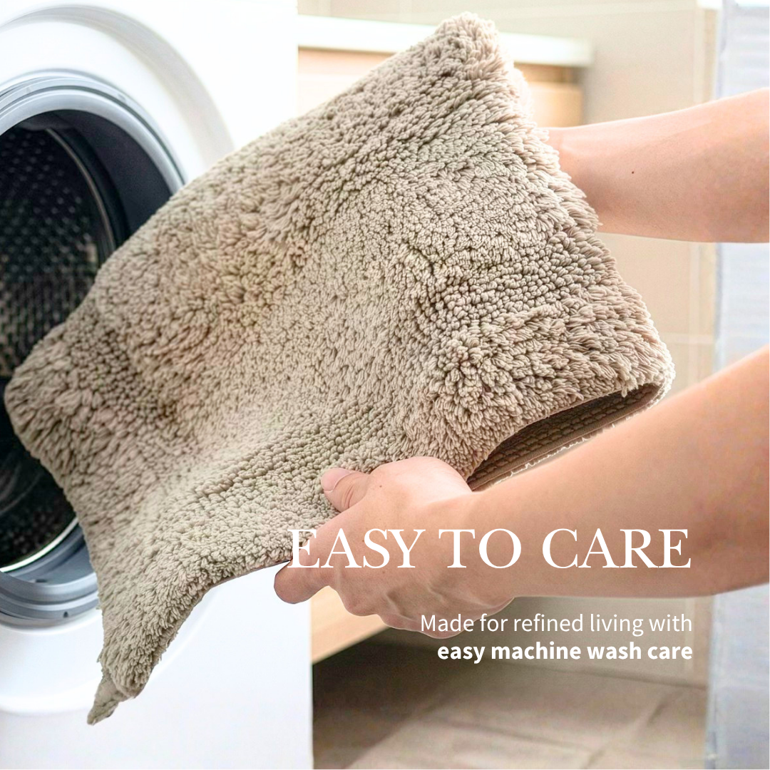 BOUNDARY [2pcs] - Super Soft Cotton Tufted Anti-slip Mat