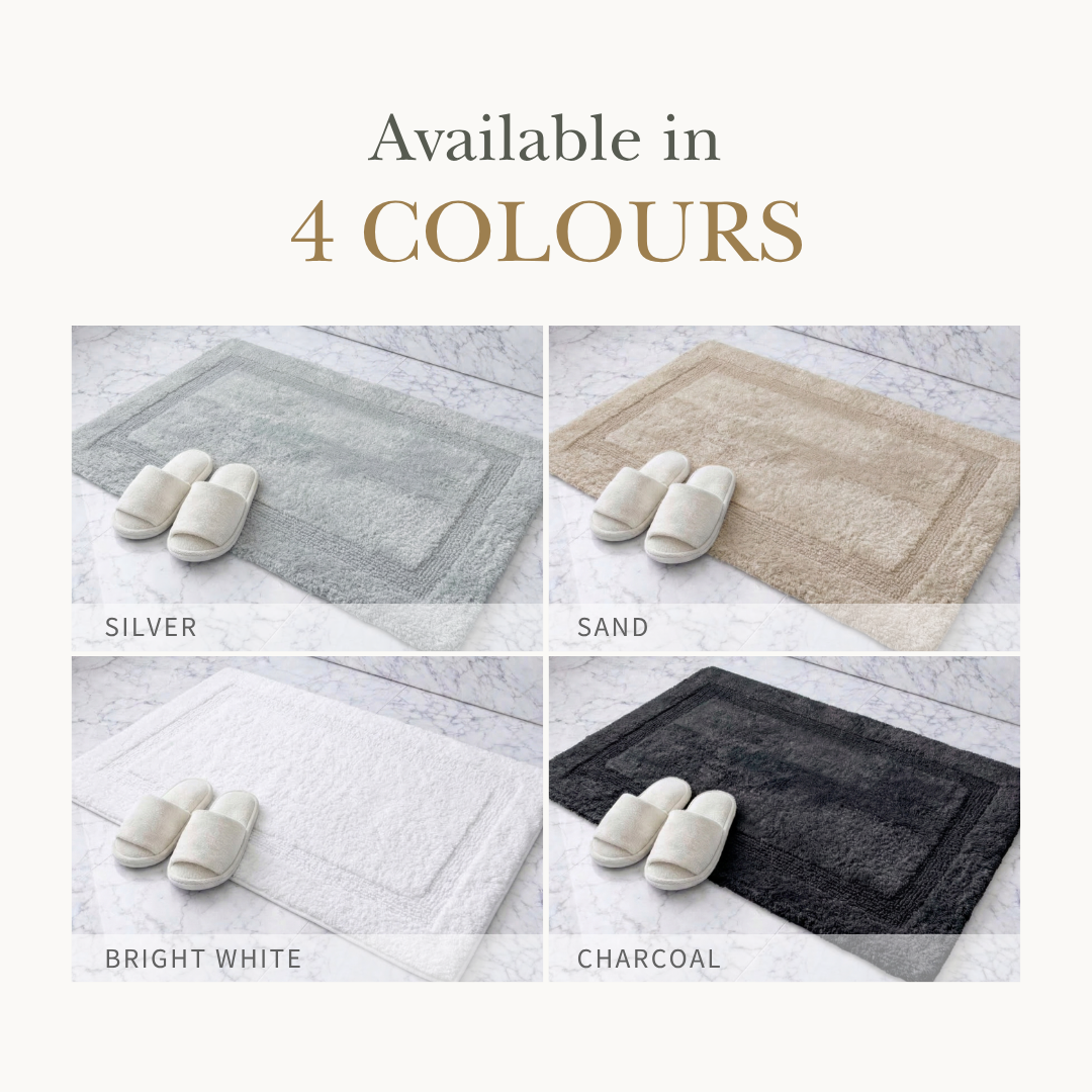BOUNDARY [2pcs] - Super Soft Cotton Tufted Anti-slip Mat