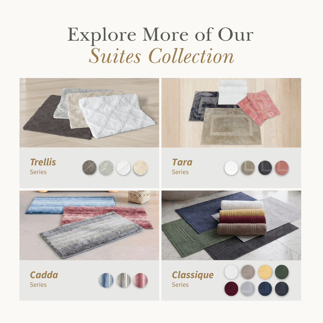 BOUNDARY [2pcs] - Super Soft Cotton Tufted Anti-slip Mat