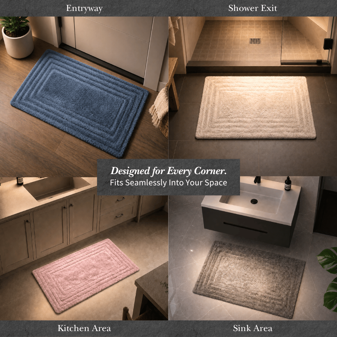 REGIS - Super Soft Cotton Anti-slip Tufted Mat