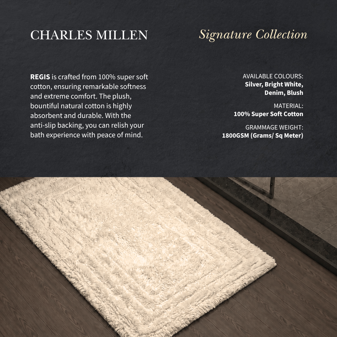 REGIS - Super Soft Cotton Anti-slip Tufted Mat