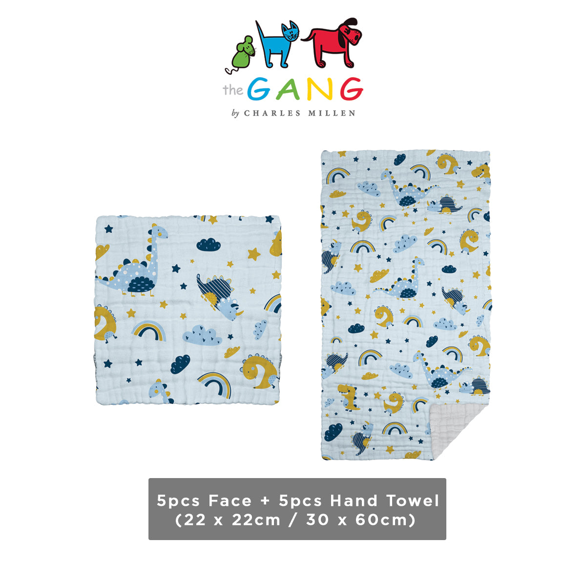 CMTG Gauzy Fabric Towel [Bundle Deal] Ultra Absorbent - Delicate Soft Baby Face Towel, Hand Towel, Bath Towel, Blanket