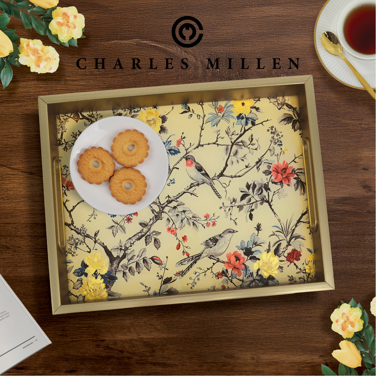 Sylvienne Rectangular Serving Tray - (VOILÀ series)