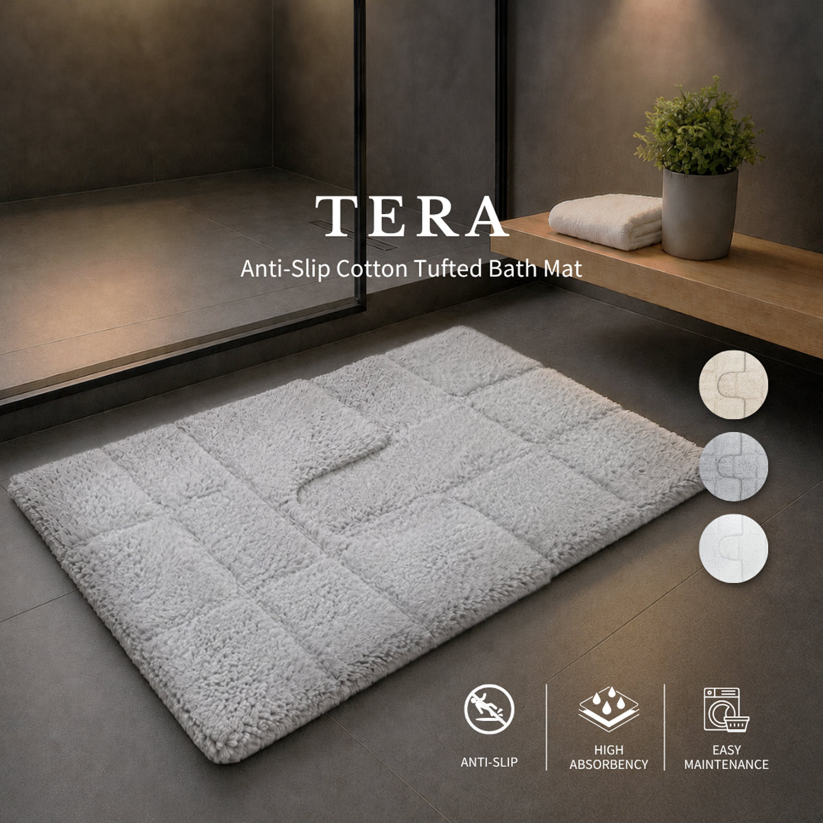 TERA - Cotton Tufted Anti-slip Mat