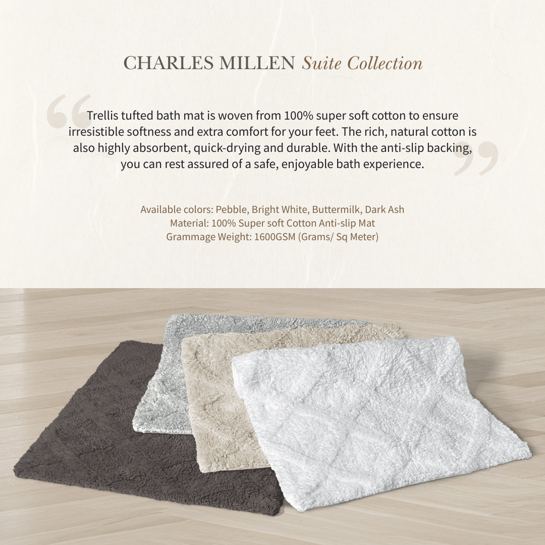 TRELLIS - Super Soft Cotton Tufted Anti-slip Mat