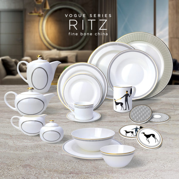 RITZ (VOGUE series) - 10.5" Dinner Plate CPLTGLD